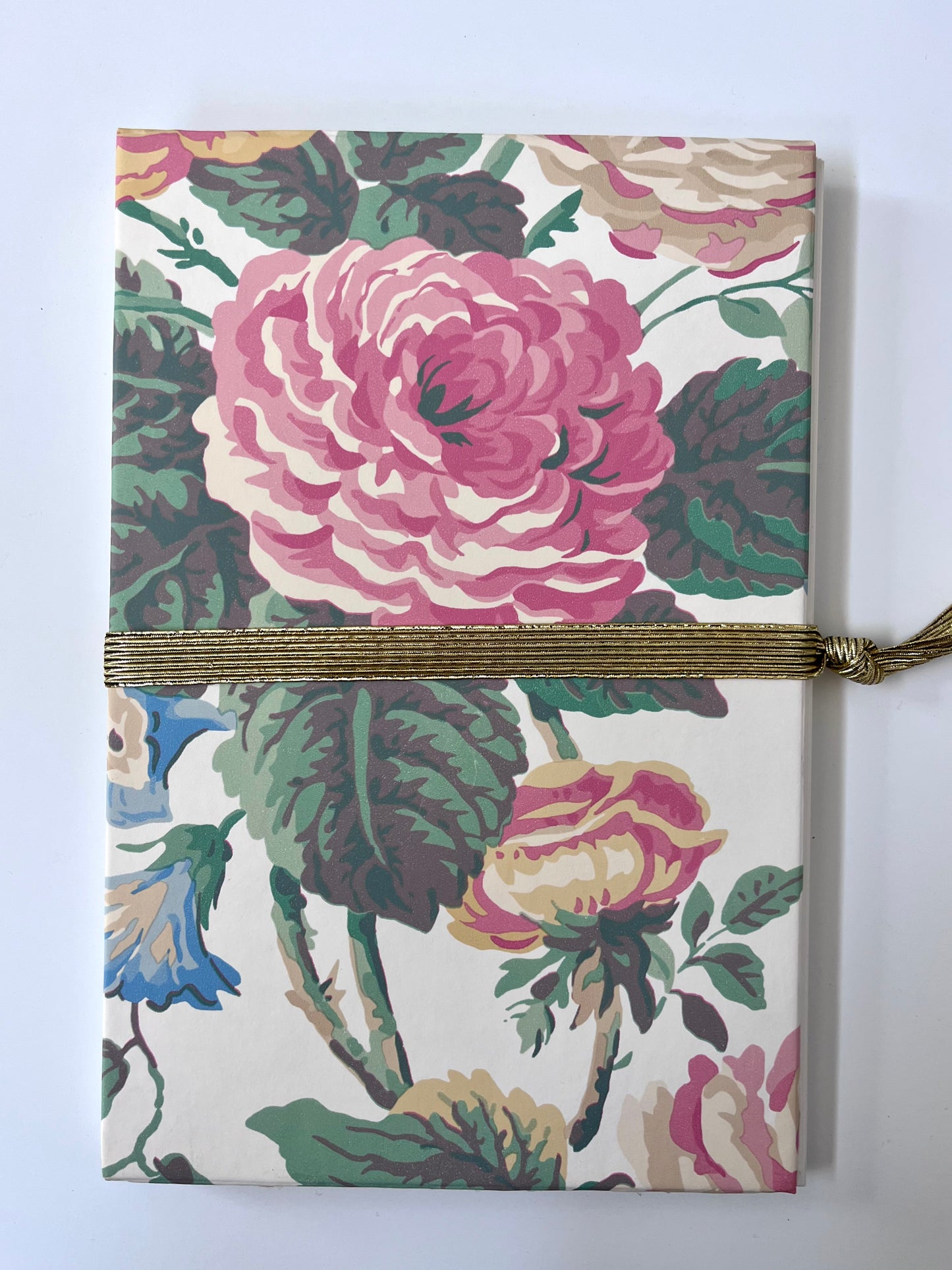 Handmade Fine Art Journal with Vintage Floral Wallpaper