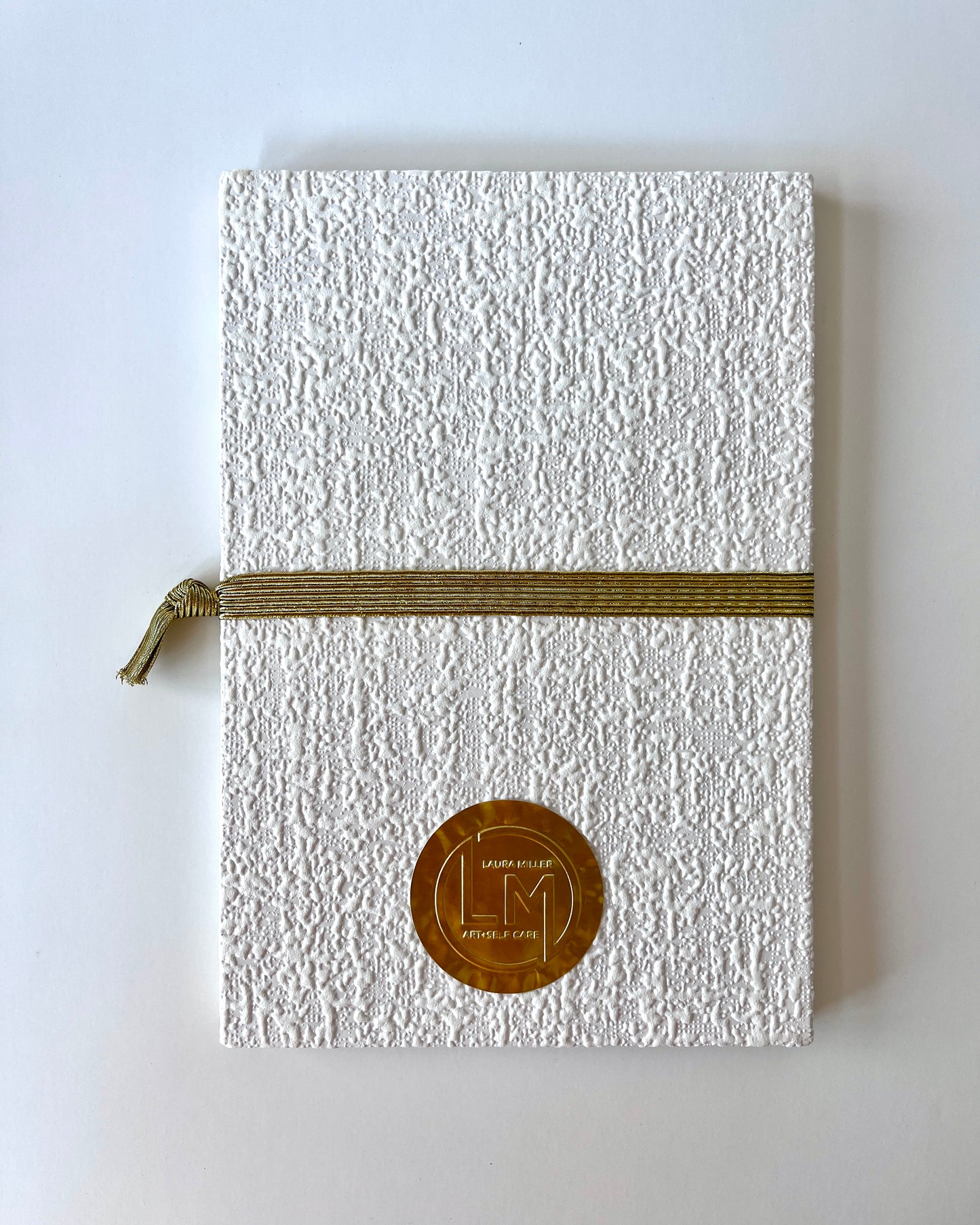 Handmade Fine Art Journal with Vintage Black Paisley Wallpaper Cover