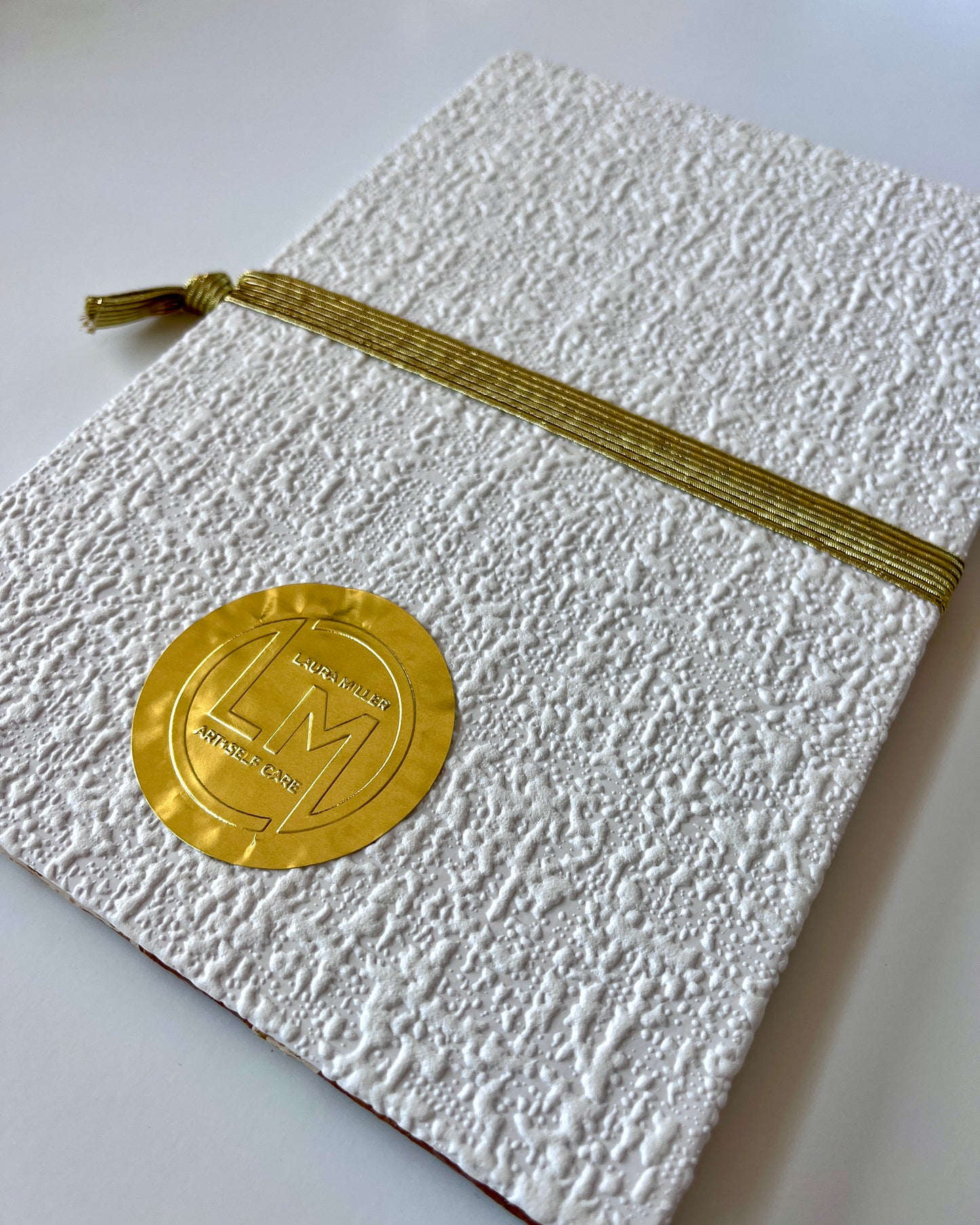 Handmade Fine Art Journal with Vintage Black Paisley Wallpaper Cover