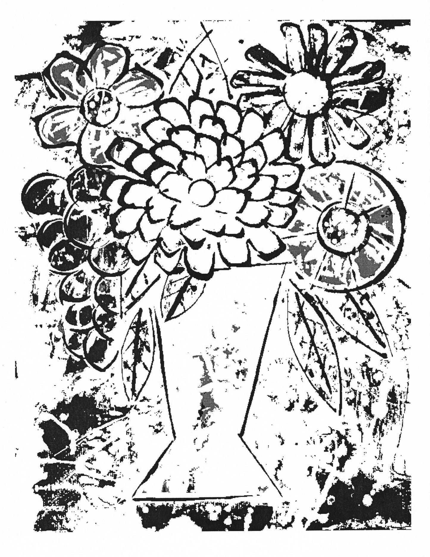 PAINTERLY FLORALS:  3 COLORING PAGES DIGITAL DOWNLOAD