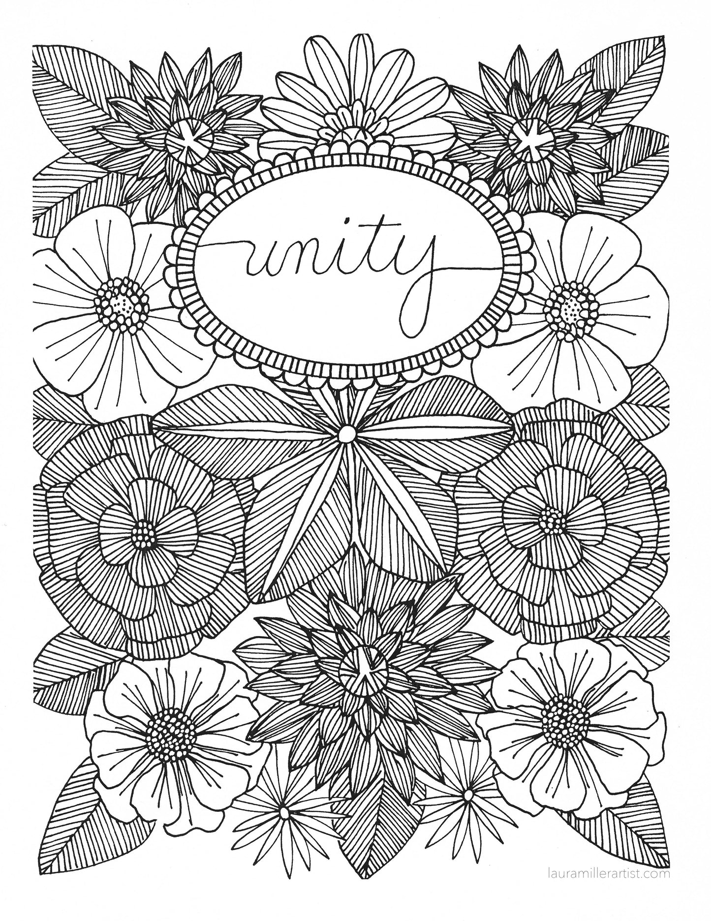 IMAGINE, LOVE & UNITY:   3 COLORING PAGES DIGITAL DOWNLOAD